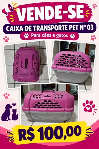 ?Caixa de Transporte Pet Nº 03 - Para Cães e Gatos