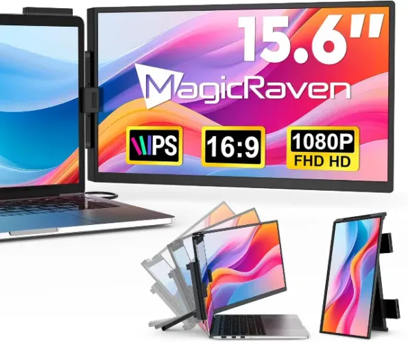 Extensor de tela portátil 15,6" FHD 1080P para notebook