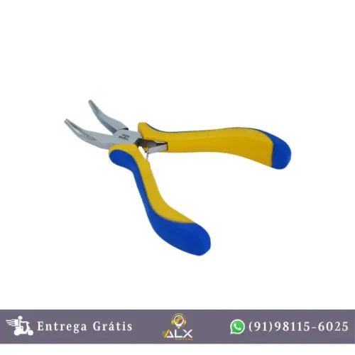 Alicate Bico Longo Curvo 125mm 5" Hikari Hk-500 Cabo Emborrachado *ENTREGA GRÁTIS*