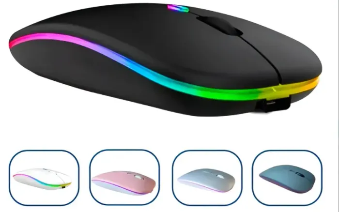 Mouse Sem Fio Recarregável Weibo RF-6800B Cinza 1600dpi