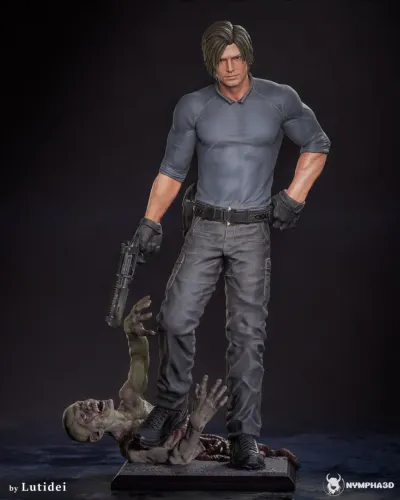 Figure colecionável Leon-Resident Evil escala 1/6