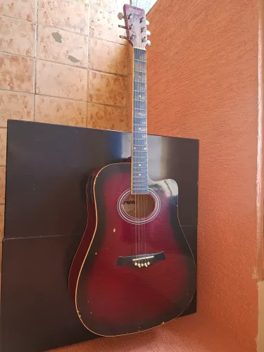 Violão Ovelha PAR1017 Folk Elétrico - Vermelho Burst