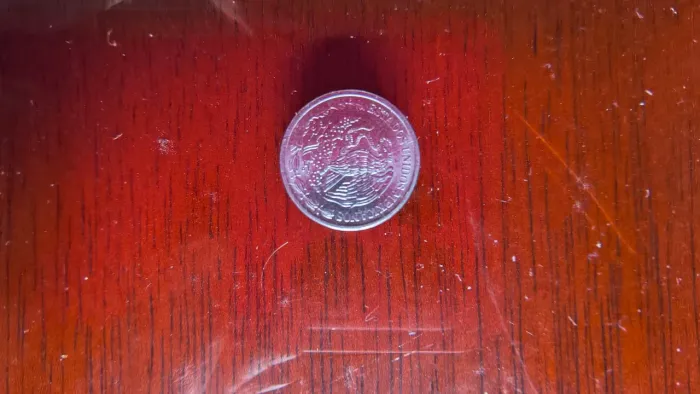 Moeda de metálica original de 10 pesos mexicanos