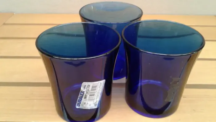 Jogo Com 3 Copos Duralex Azul  