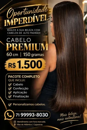 Pacote completo de mega hair