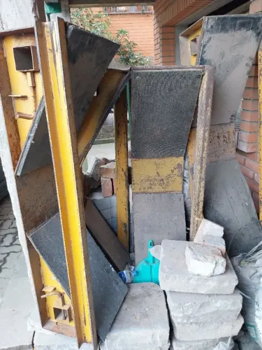 Dois berços reforçado para transporte de bobina