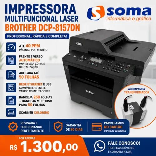 Multifuncional Brother copiadora é impressora laser