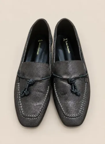 Mocassim Feminino Metalizado