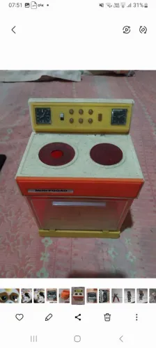 Brinquedo vintage nao funciona fogão marca estrela