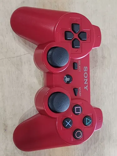 Controle de ps3 original seminovo vermelho