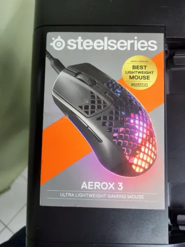 Mouse Gamer SteelSeries Aerox 3 USB-C | Ultra Leve 59g | Excelente Estado