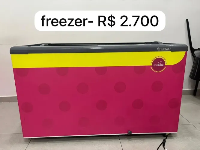 Freezer Expositor Gelopar 395L GHD-400L | 220V | Excelente Estado