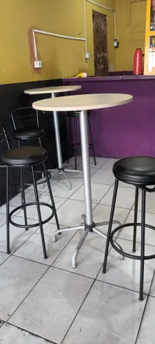 Conjuntos de mesa bistro cadeiras acochoada