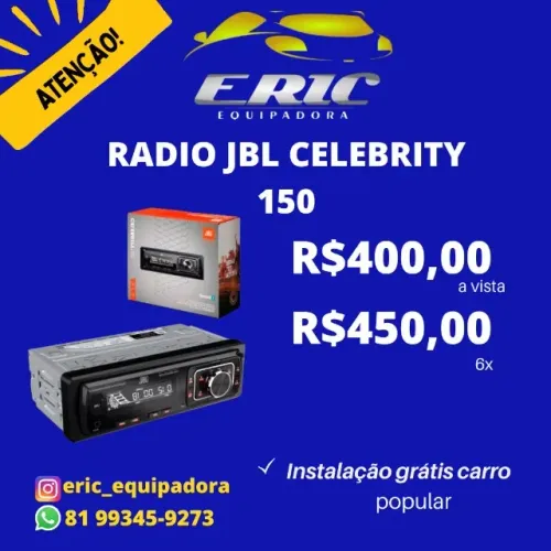 Radio Jbl Celebrity 150 - Instalado - Me Liga
