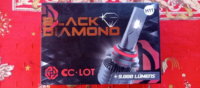 LÂMPADAS LED CC LOT ( BLACK DIAMONT) 9.000 LÚMINES (BRANCO PURO 6000K) H11