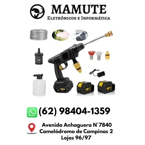 Lavadora Portátil Alta Pressão Com 2 Bateria Recarregáveis Portátil Ar Condicionado Tapete