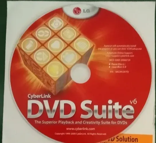Cyberlink DVD Suite V6 - LG - Pc - Raridade