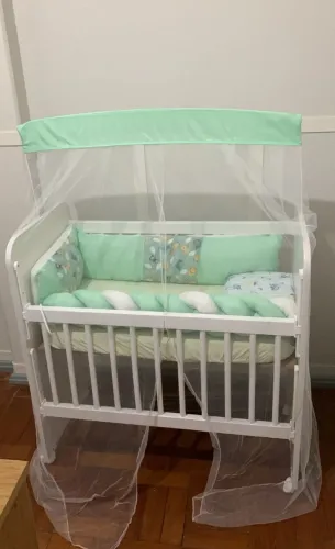 Mini Berço com Grade Móvel + Colchão