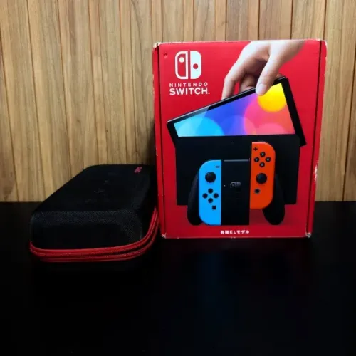 Switch OLED Desbloqueado + MicroSD 128GB + Bag
