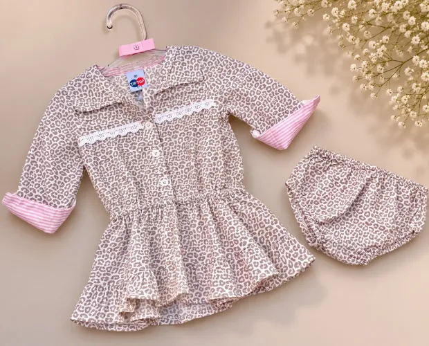 Vestido bebê tip top