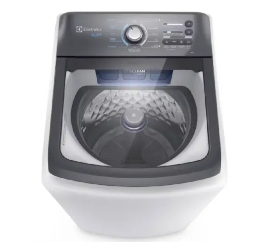Máquina de Lavar Electrolux 15kg Branca Efficient Cesto inox e Jet&Clean (LEE15)