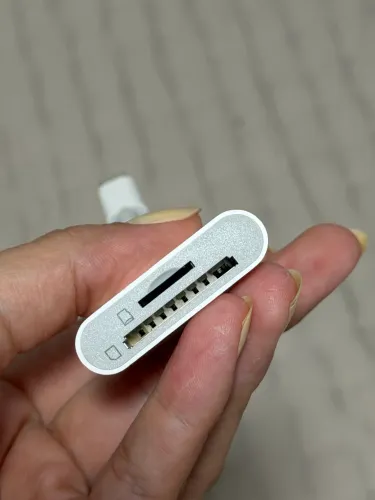 Leitor de cartão SD entrada Lightning