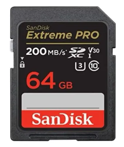 Cartão de Memória SanDisk 64GB Extreme PRO SDXC