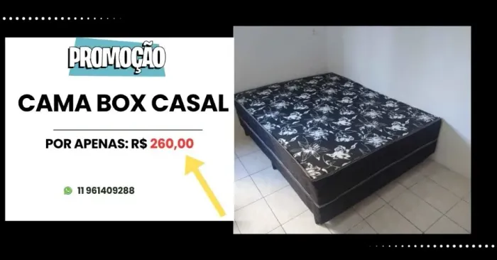cama box casal (promoção limitada)