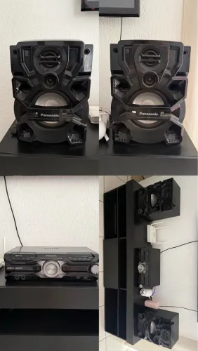 vendo som panasonic ou troco numa jbl boombox