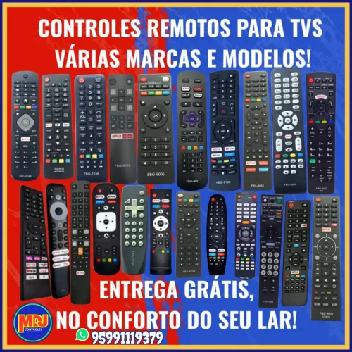 Controles pra tv