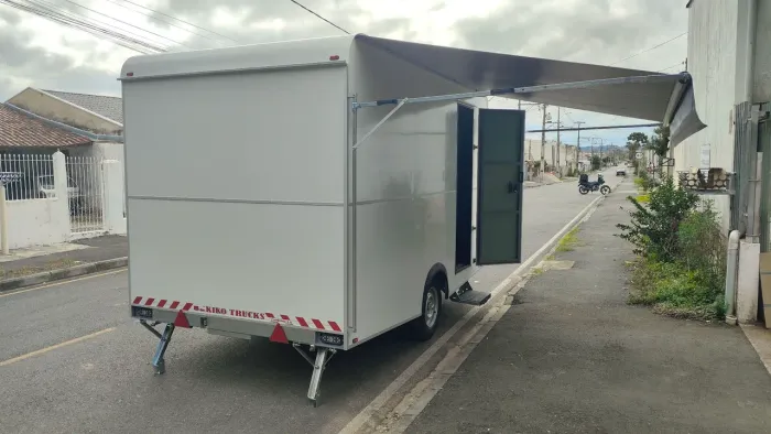 TRAILER CAMPING 3.6 NOVO PRONTA ENTREGA VAZIO MONTE VOCÊ MESMO MOTORHOME