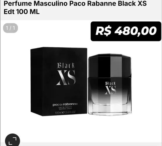 Perfume masculino Paco Rabanne black - AV Service Import 