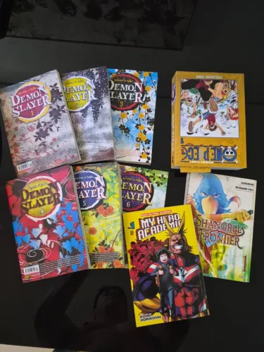 Lote de Mangás - demon slayer, my hero academia, onepiece