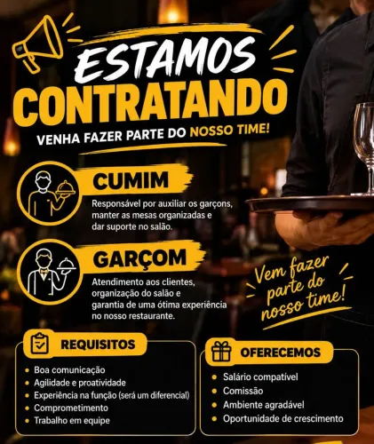 Vagas disponíveis