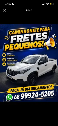 Faço frete ?> número pra ligação *