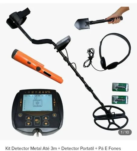 Kit detector de metais Importway até 3 mts profundidade