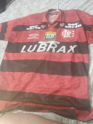 Lubrax oficial Flamengo 1994 escudo rubro bordado sócio torcedor colecioador rarar