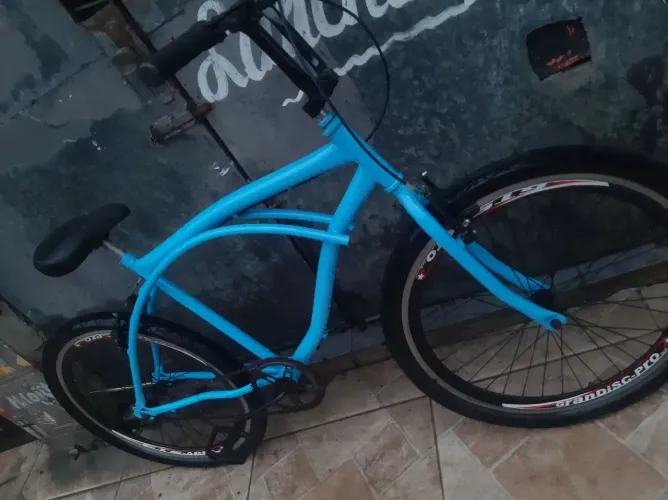 Bike beach bike aro 26 pintura nova toda revisada folhas aero pronta pra pedalar 