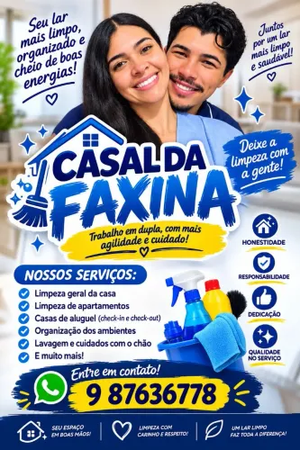 Casal da faxina