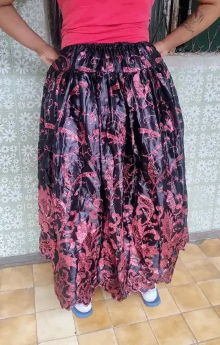 Saia Pomba Gira Umbanda Candomblé - Preta