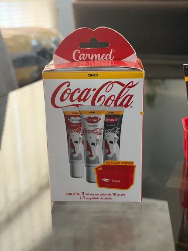 Carmed Coca-cola 3 hidratantes + cestinha
