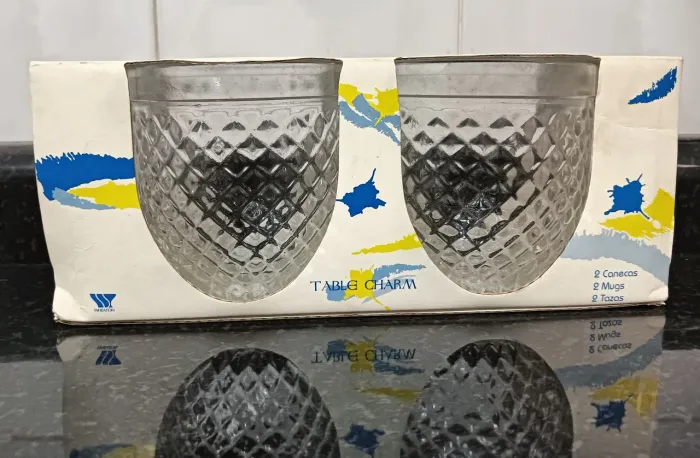 2 XÍCARAS BICO DE JACA TABLE CHARM *ANOS 80* NOVO NUNCA USADA VINTAGE