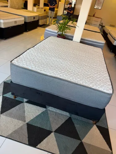 Cama box Casal com colchão Casal Seminovo top - Entrego!