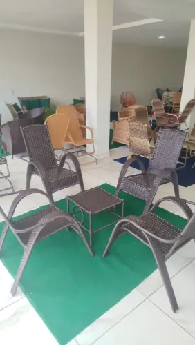 Conjunto de área cadeiras de área cadeiras de descanso conjunto com cadeiras e mesinha
