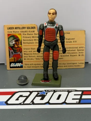 Gi Joe Grand Slam Laser Artillery Soldier - 1982 - Comandos em ação