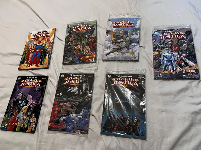 Saga da liga da justiça primeira temporada - Volume 1, 2, 3, 4 e 5