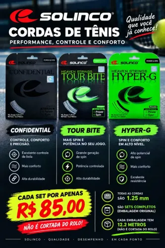 Set de corda Solinco Tour Bite, Hyper -g e Confidential 1.25mm