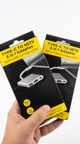 Hub Adaptador USB Tipo C 3 Portas - FRETE GRÁTIS