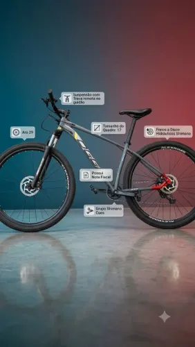 Mountain Bike Oggi Big Wheel 7.0 Aro 29 | Grupo Shimano CUES | Tam 17 | Com Nota Fiscal