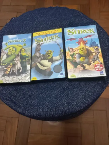 3 VHS do Sherek,com Bussunda,2,edição especial